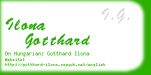 ilona gotthard business card